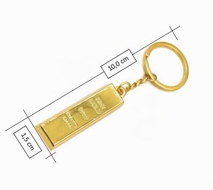 Lustiger Goldbarren Nachahme Ein Hauch von Luxus mit einem Augenzwinkern Schlüsselanhänger