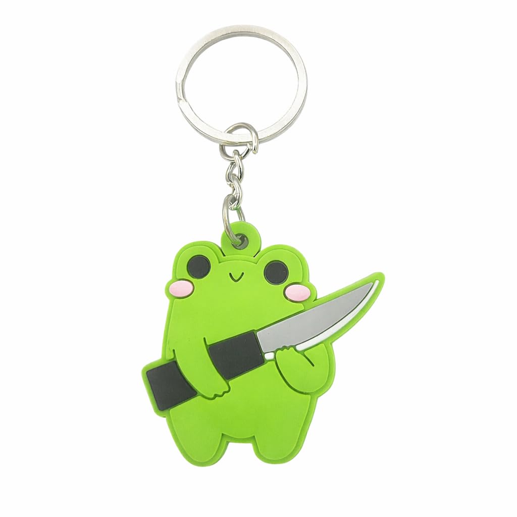Boss Frosch Lustiger PVC Schlüsselanhänger