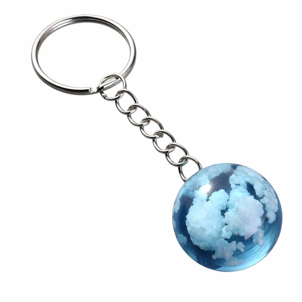 Epoxidharz mit Edelstahlring Edelstahl Schlüsselanhänger