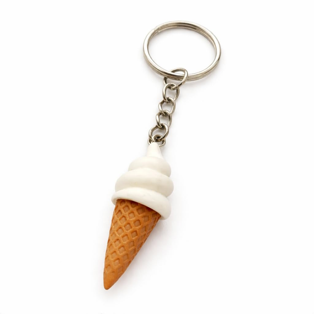 Eiscreme Schlüsselanhaenger Kunststoff