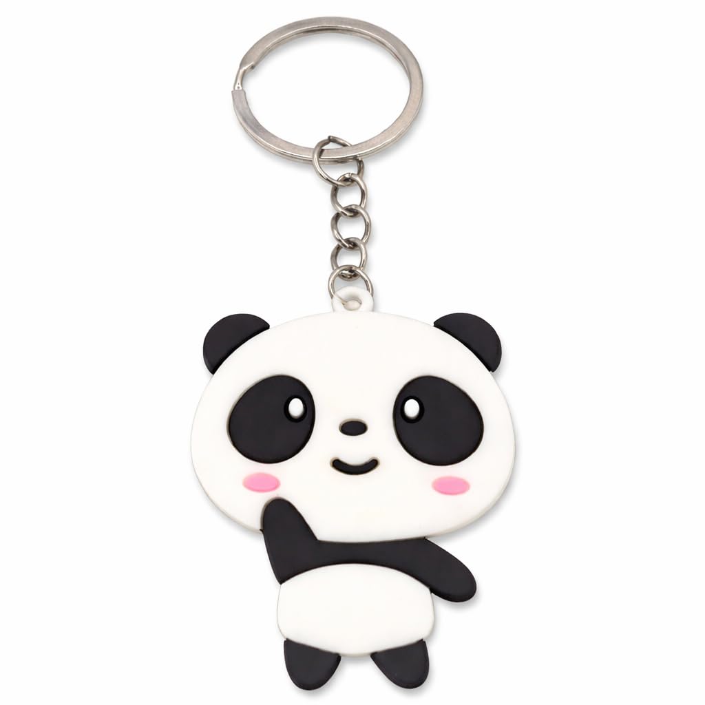 Niedlicher Panda PVC Schlüsselanhänger