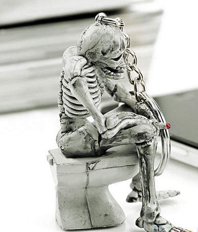 Cool Skeleton Kunstoff Schlüsselanhänger