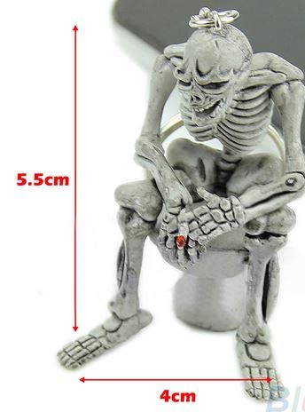 Cool Skeleton Kunstoff Schlüsselanhänger