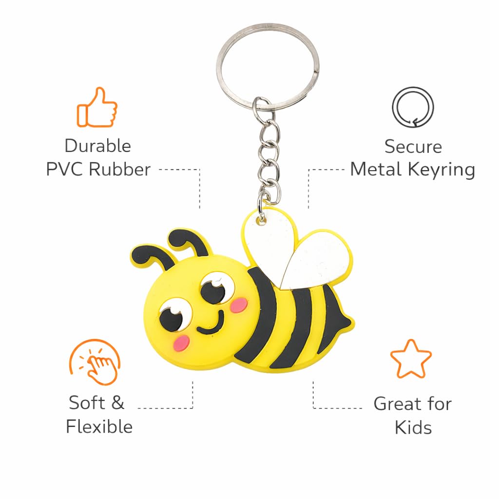 Buzzy Biene PVC Schlüsselanhänger