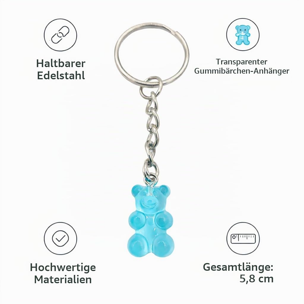 Lustiger Gummibärchen PVC/Harz Gummi Schlüsselanhänger