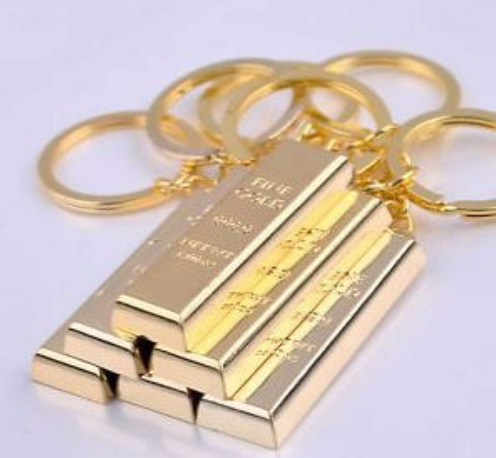 Lustiger Goldbarren Nachahme Ein Hauch von Luxus mit einem Augenzwinkern Schlüsselanhänger