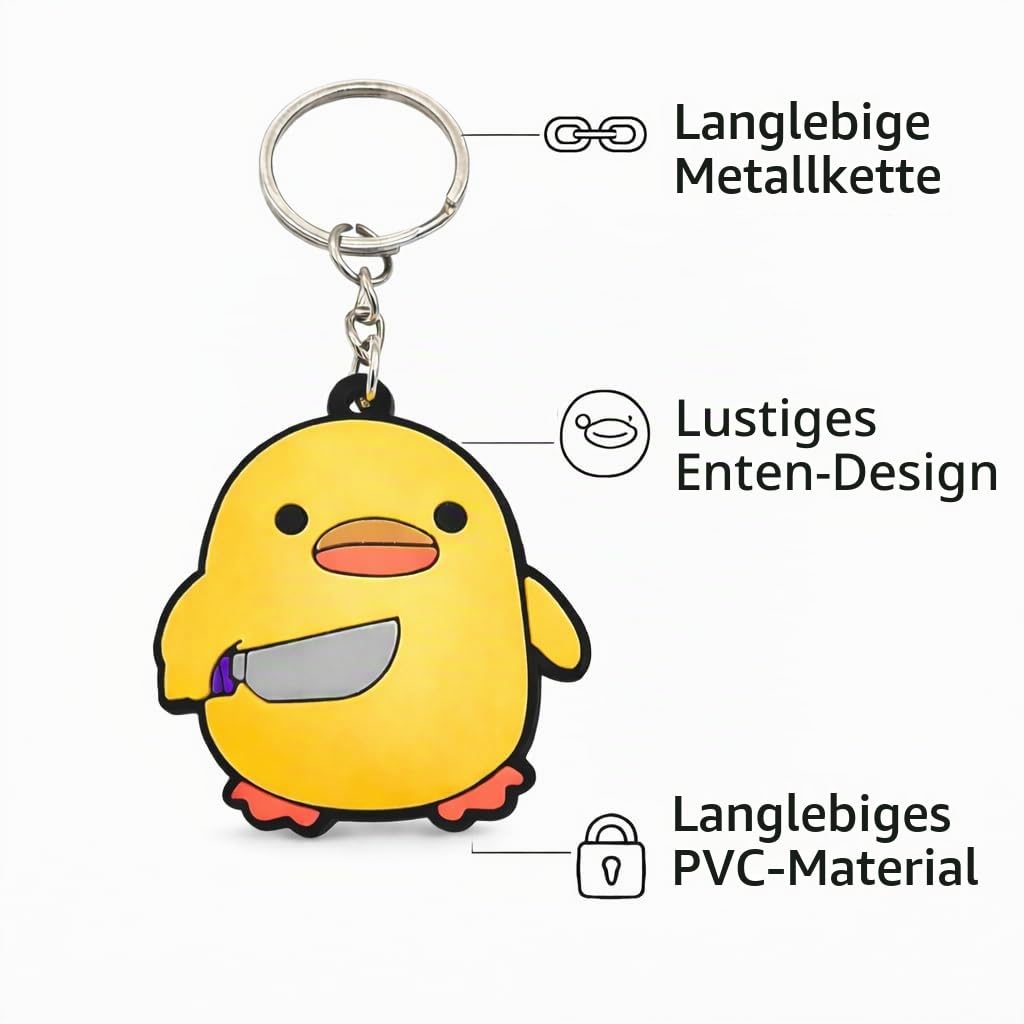 Boss Ente PVC Schlüsselanhänger