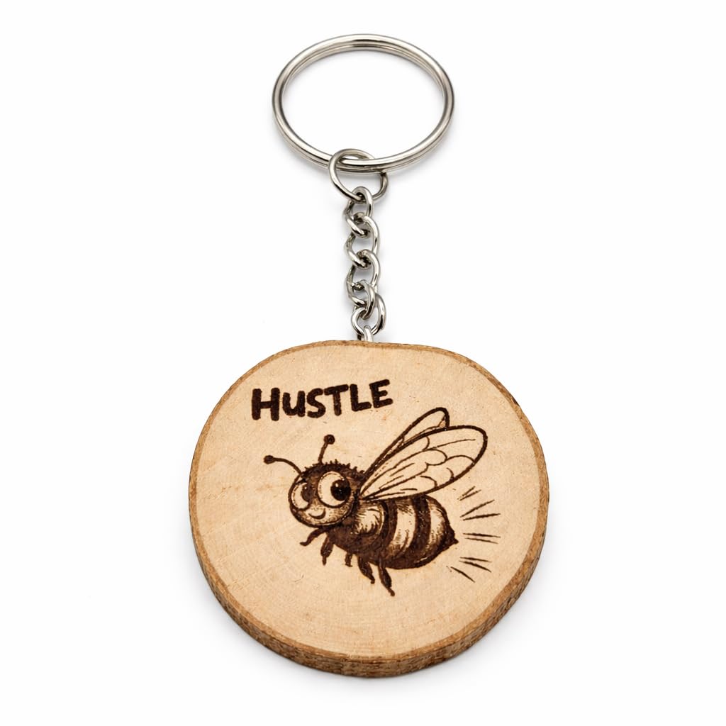 Portachiavi in legno "Hustle"