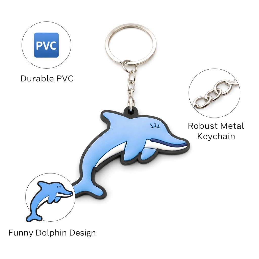 Happy Delfin Ein entzückender Begleiter für Schlüsselbundevon Mädchen und Jungs Schlüsselanhänger