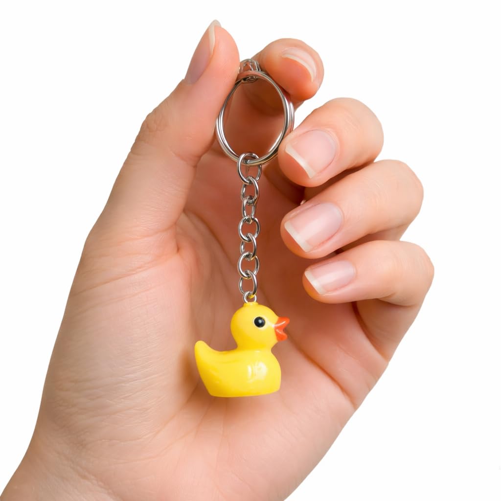 Mini Entlein Edelstahl Schlüsselanhänger
