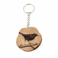 Amsel Portachiavi in legno inciso al laser