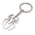 Promotech Superheld Spinne Schlüsselanhänger – Silberner Metall-Schlüsselring im Spider Design – Robustes Fan-Accessoire für Kinder & Erwachsene