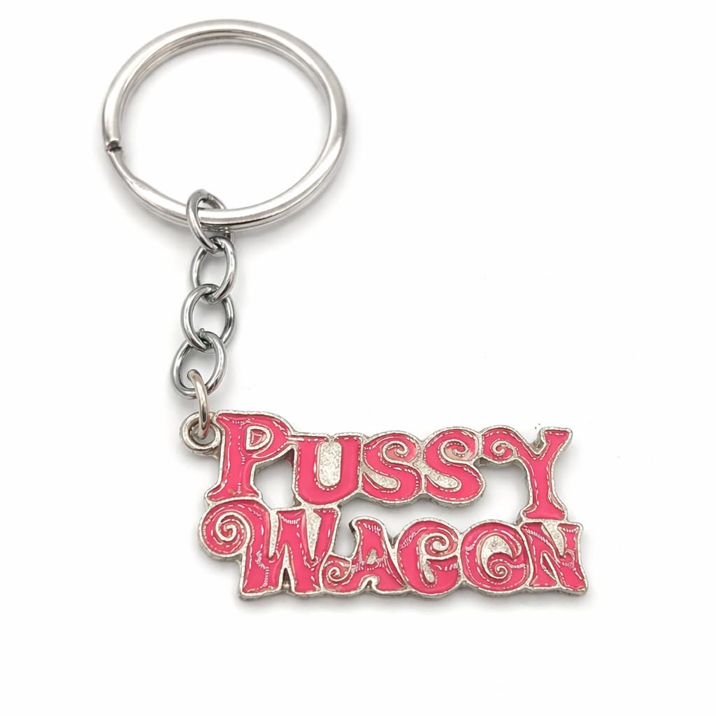 Promotech Lustiger „Pussy Wagon“ Schlüsselanhänger für Männer und Frauen – Humorvolles Auto-Design, Geschenkidee für Autofans und Spaßliebhaber