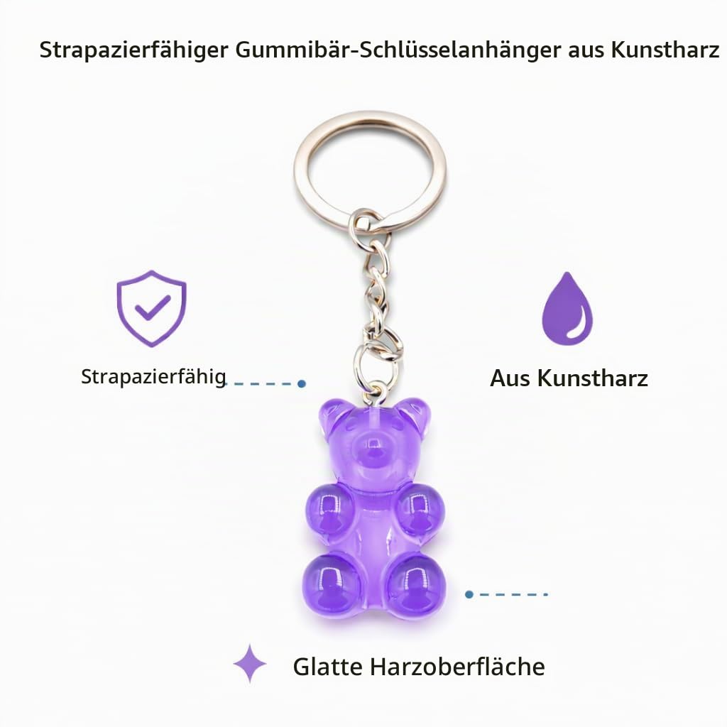 Lustiger Gummibärchen Gummi Schlüsselanhänger