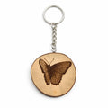 Schmetterling Holz Schlüsselanhänger