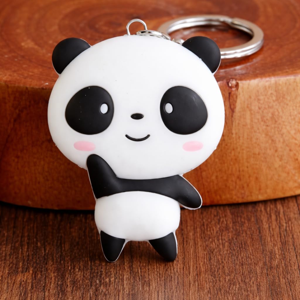 Niedlicher Panda PVC Schlüsselanhänger