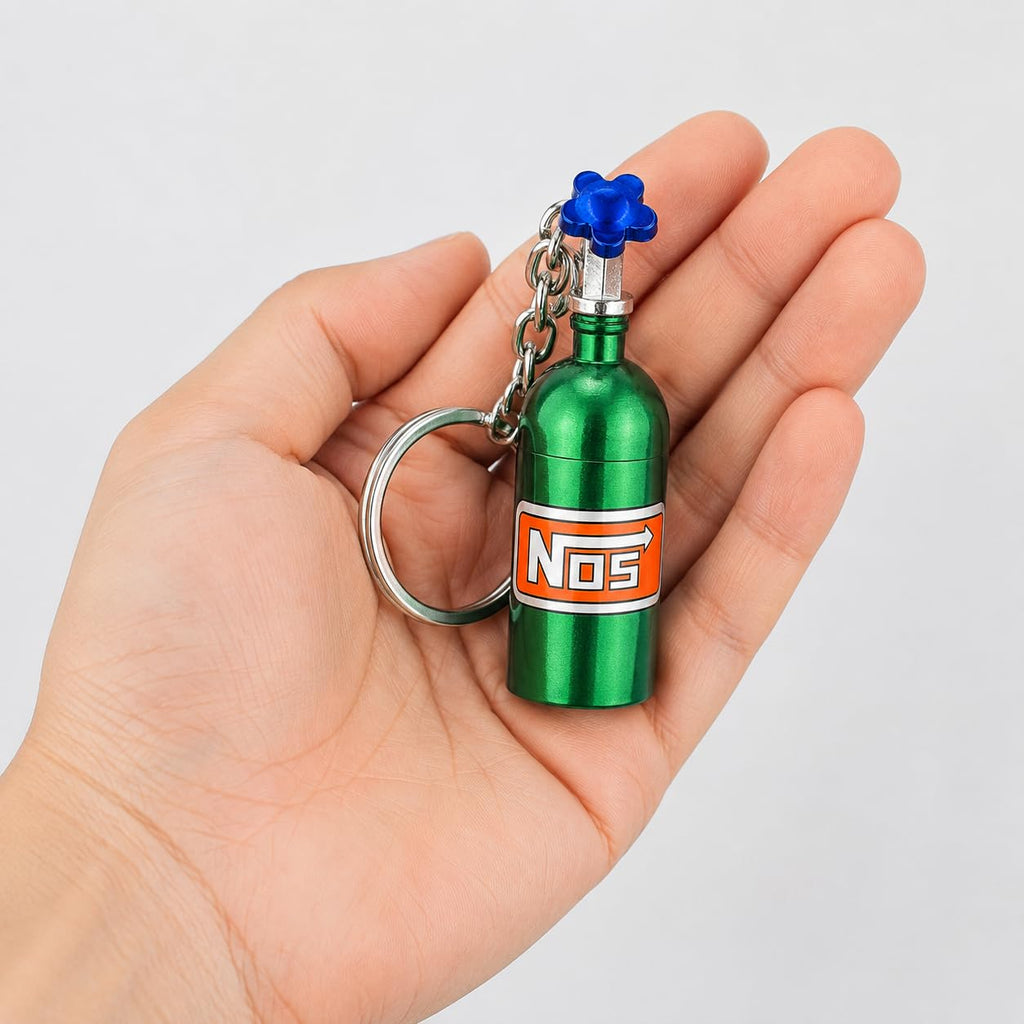 NOX Nitrous Oxid Tank Metall Schlüsselanhänger
