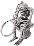 Cool Skeleton Kunstoff Schlüsselanhänger