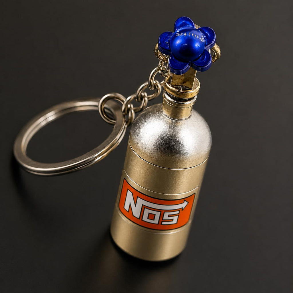 NOX Nitrous Oxid Tank Metall Schlüsselanhänger