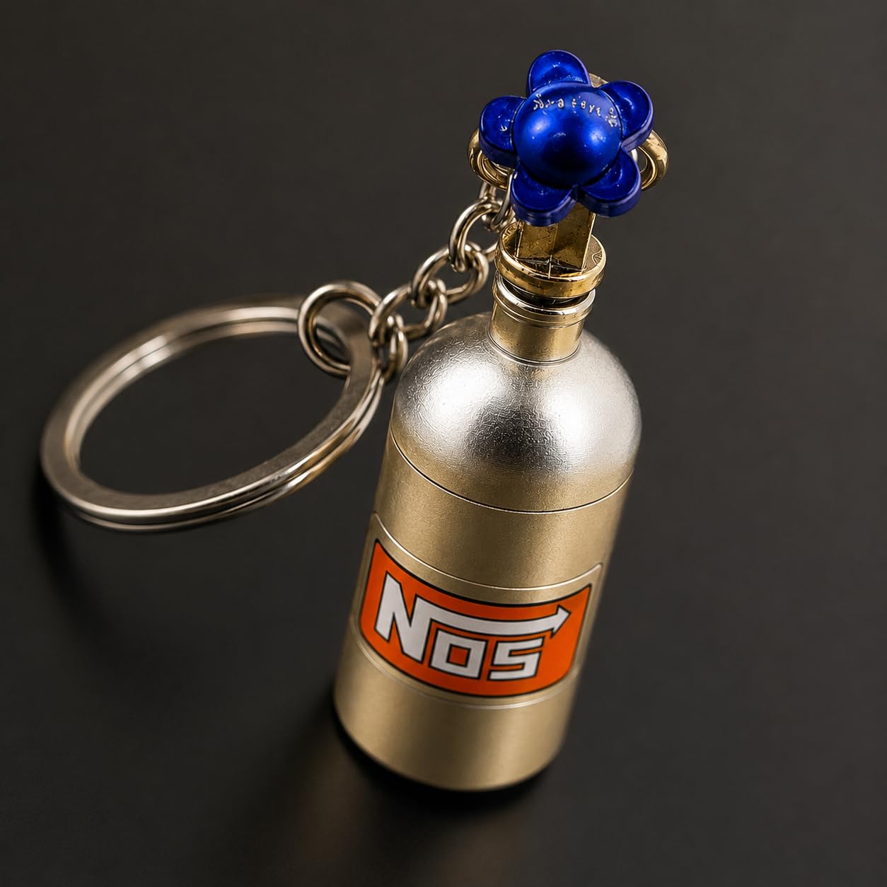 NOX Nitrous Oxid Tank Metall Schlüsselanhänger