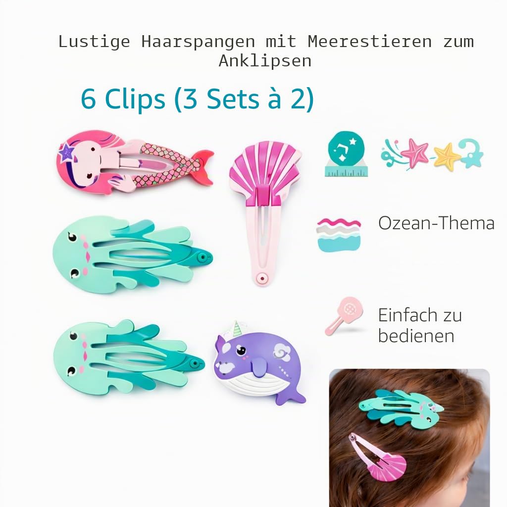 Lustige Haarspange Haarschmuck Haarclips für Mädchen