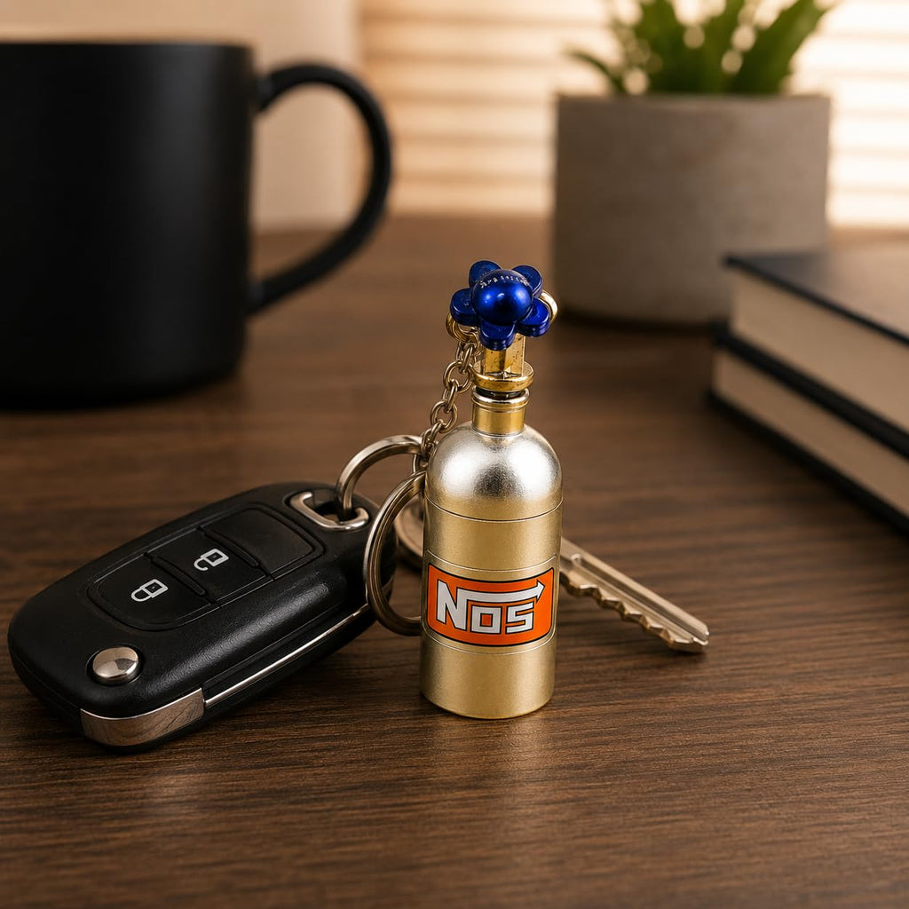 NOX Nitrous Oxid Tank Metall Schlüsselanhänger