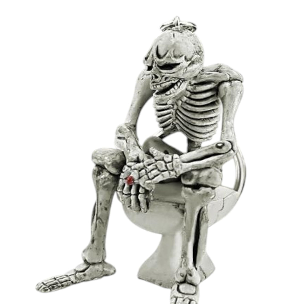 Cool Skeleton Kunstoff Schlüsselanhänger