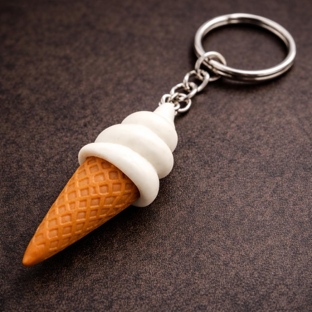 Eiscreme Schlüsselanhaenger Kunststoff