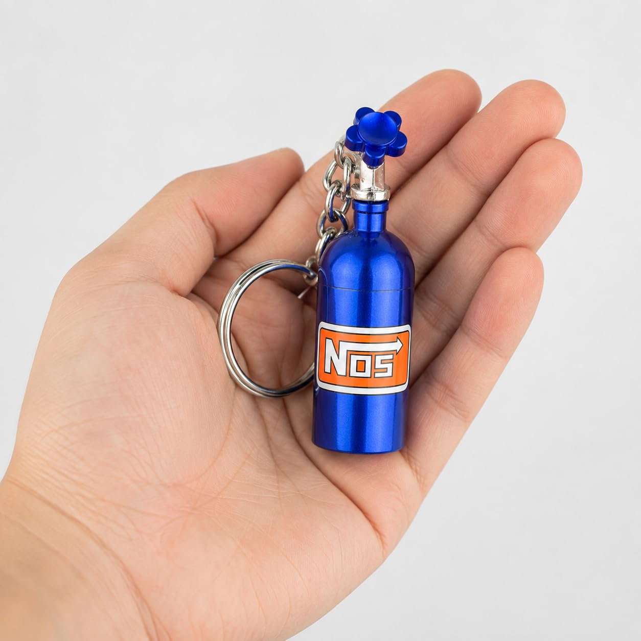 NOX Nitrous Oxid Tank Metall Schlüsselanhänger