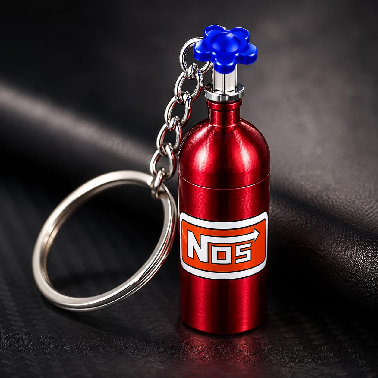 NOX Nitrous Oxid Tank Metall Schlüsselanhänger
