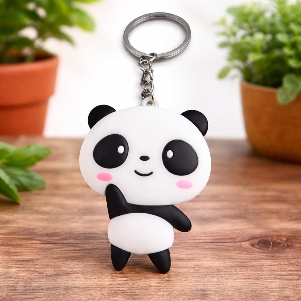 Niedlicher Panda PVC Schlüsselanhänger