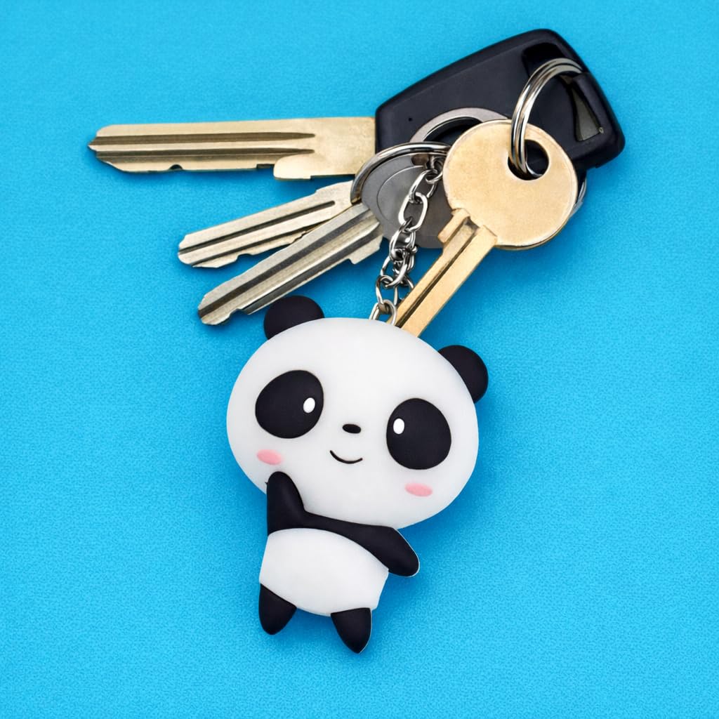 Niedlicher Panda PVC Schlüsselanhänger