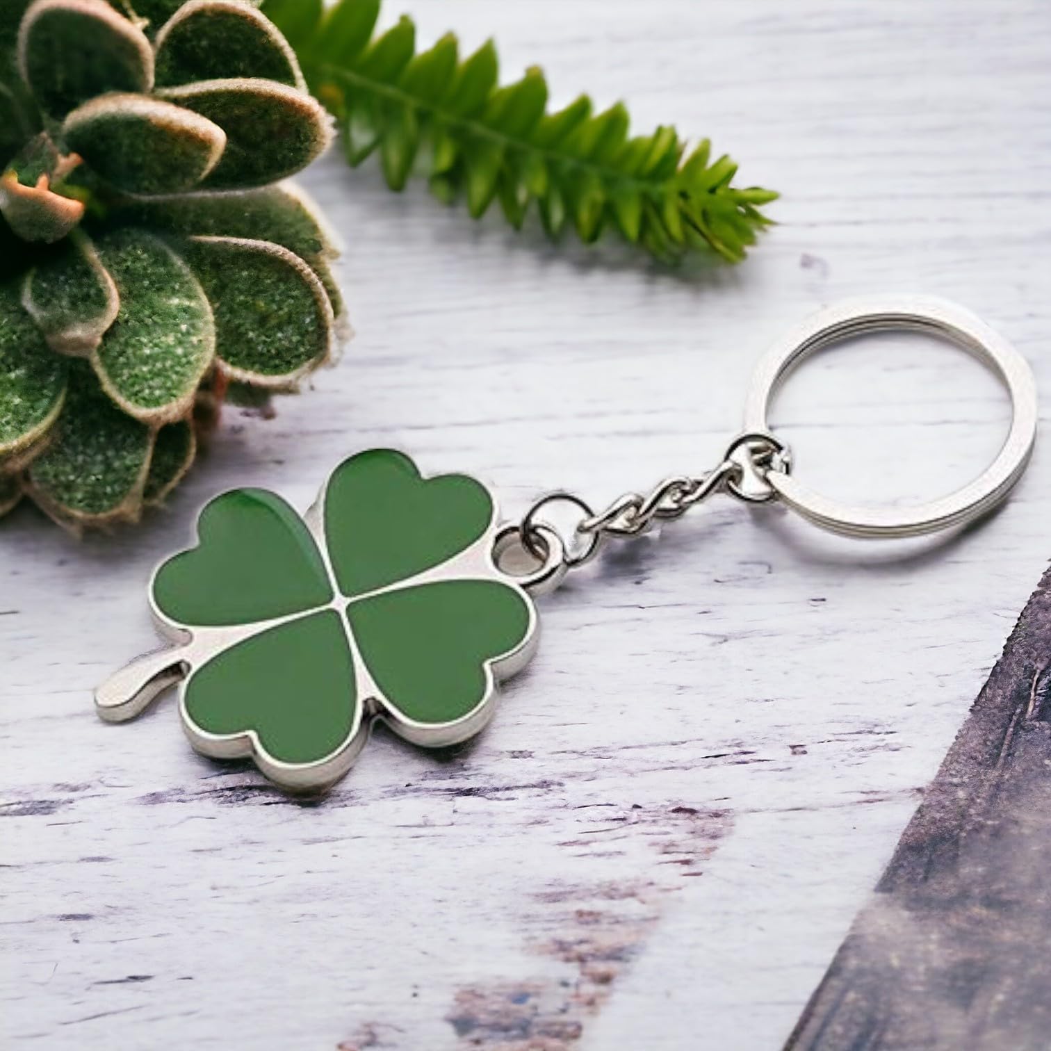 Luck of The Irish Glücksbringer Kleeblatt Schlüsselanhänger