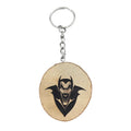 Portachiavi in legno inciso al laser Dracula Nosferatu Vampiro