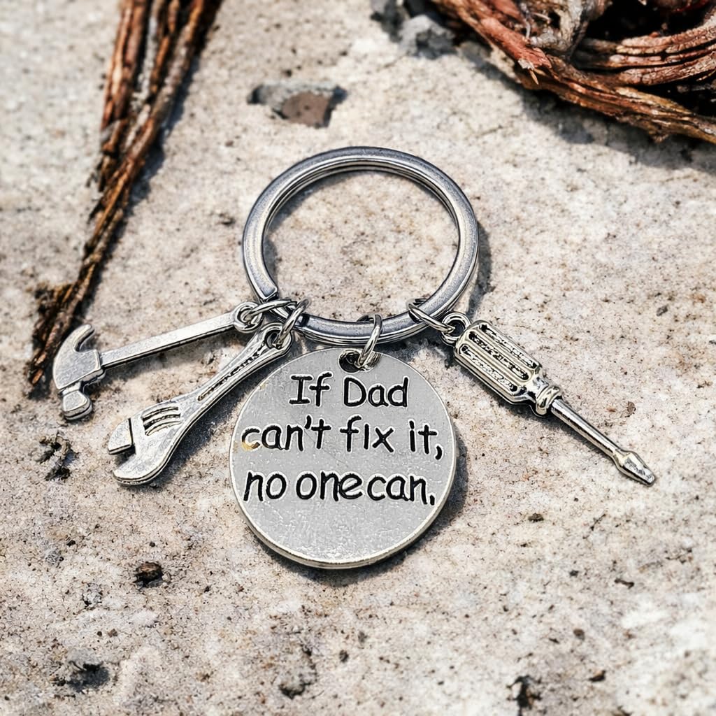 If Dad Can't Fix It Metall Schlüsselanhänger