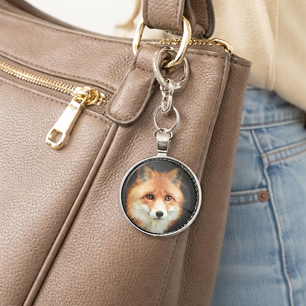 Schlauer Fuchs Harz Schlüsselanhänger