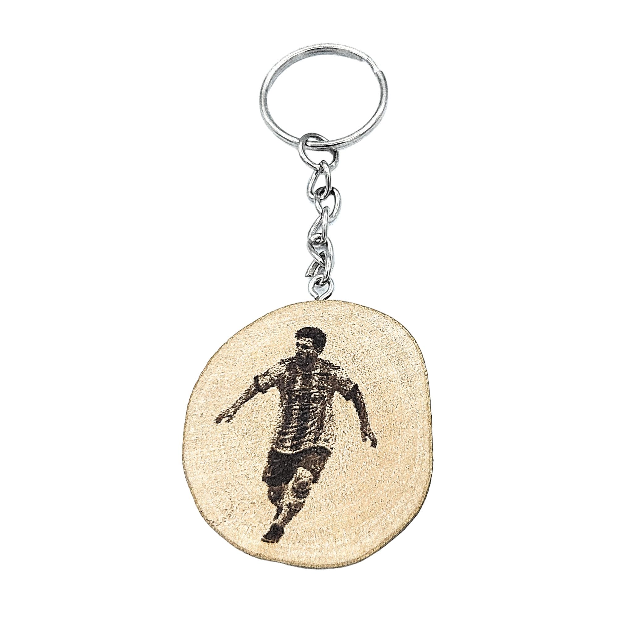 Nummer 10 Argentinien Fußball Lasergravierter Holz Schlüsselanhänger