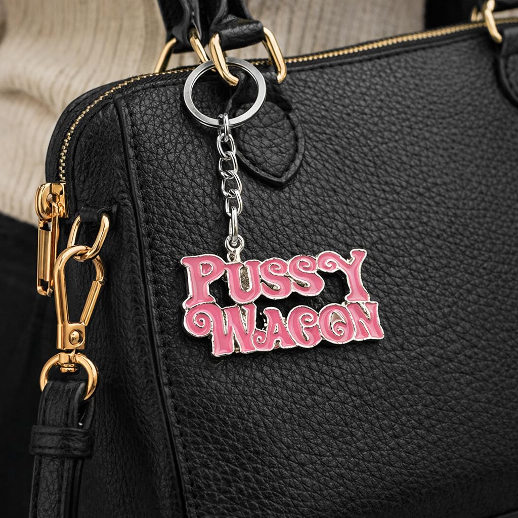 Promotech Lustiger „Pussy Wagon“ Schlüsselanhänger für Männer und Frauen – Humorvolles Auto-Design, Geschenkidee für Autofans und Spaßliebhaber