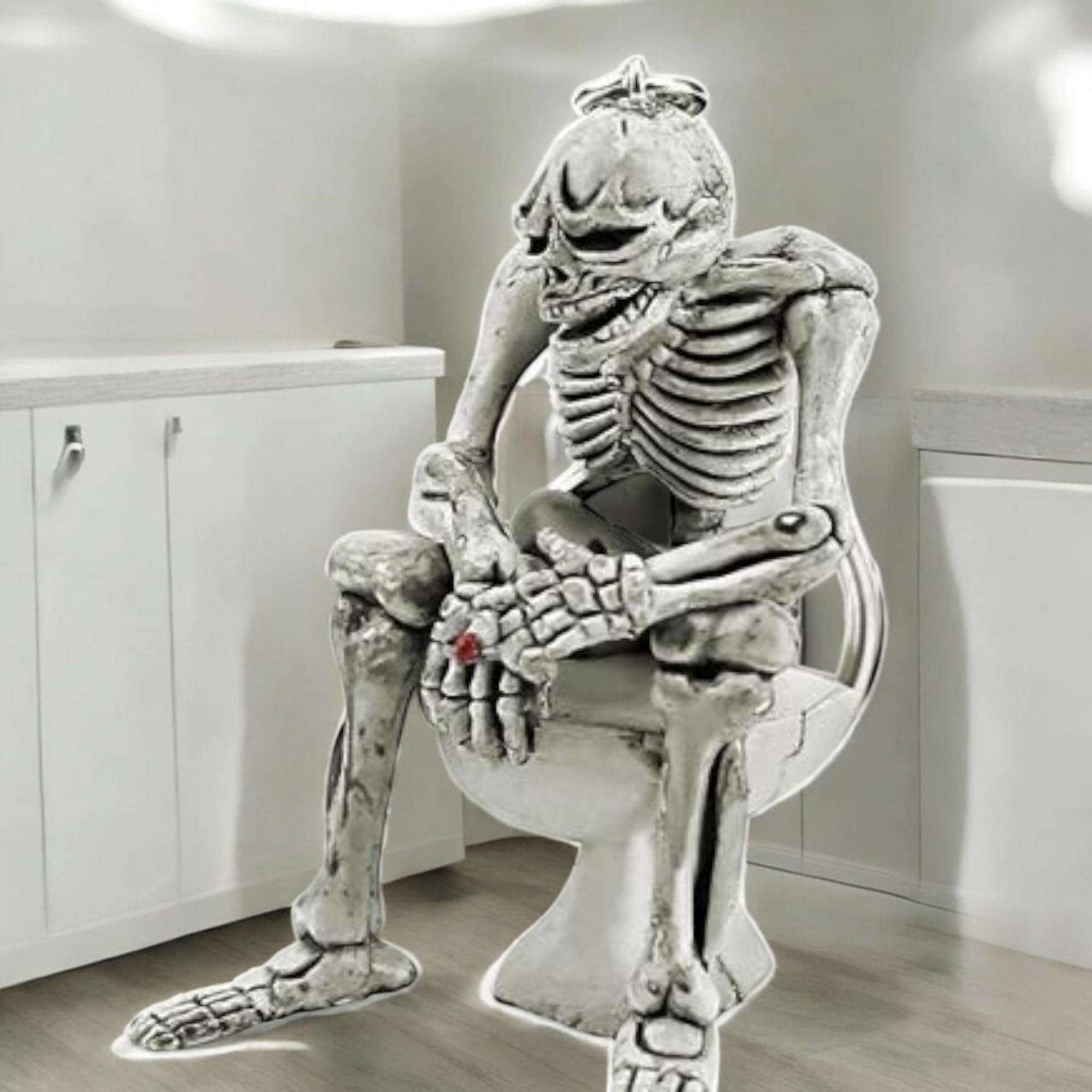 Cool Skeleton Kunstoff Schlüsselanhänger