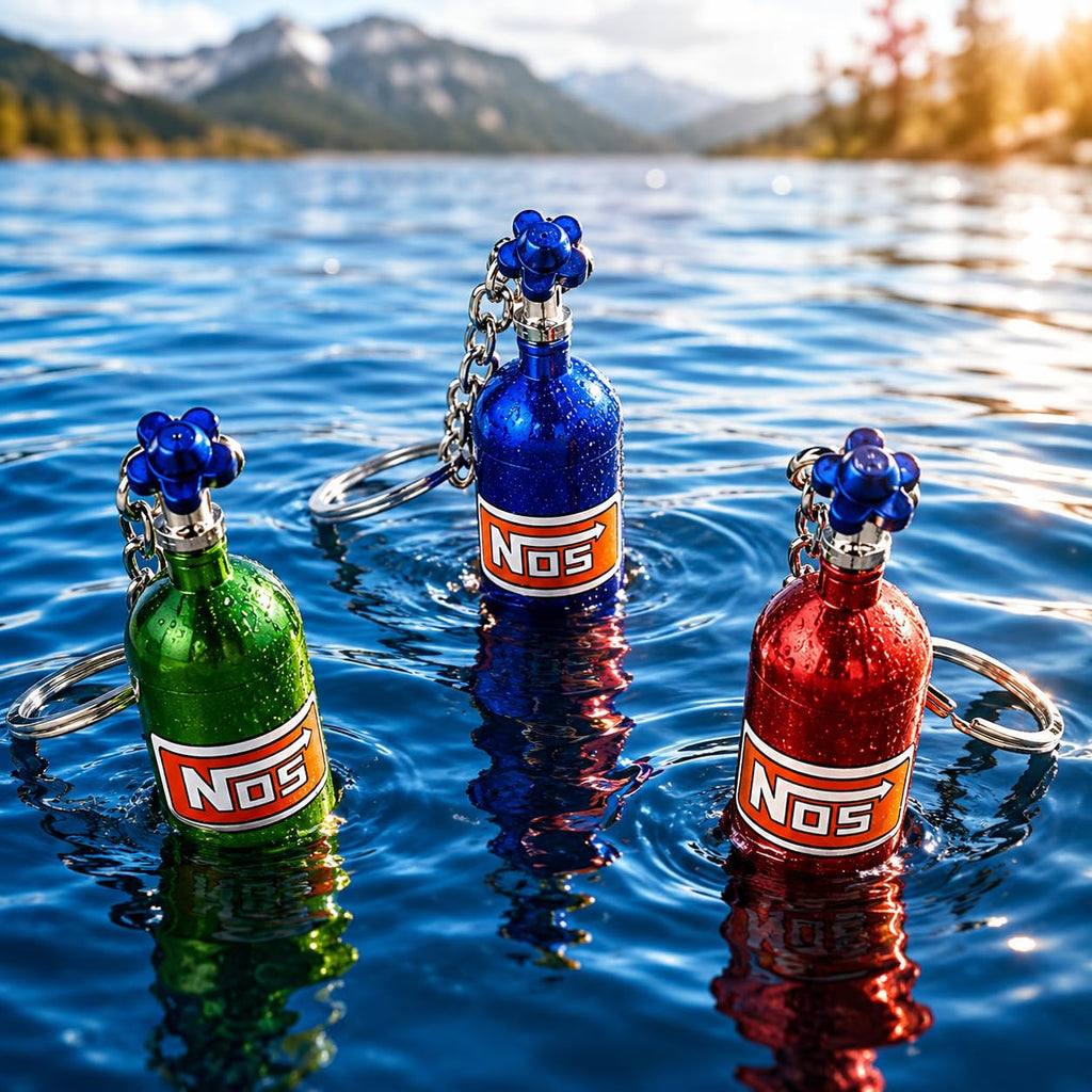 NOX Nitrous Oxid Tank Metall Schlüsselanhänger