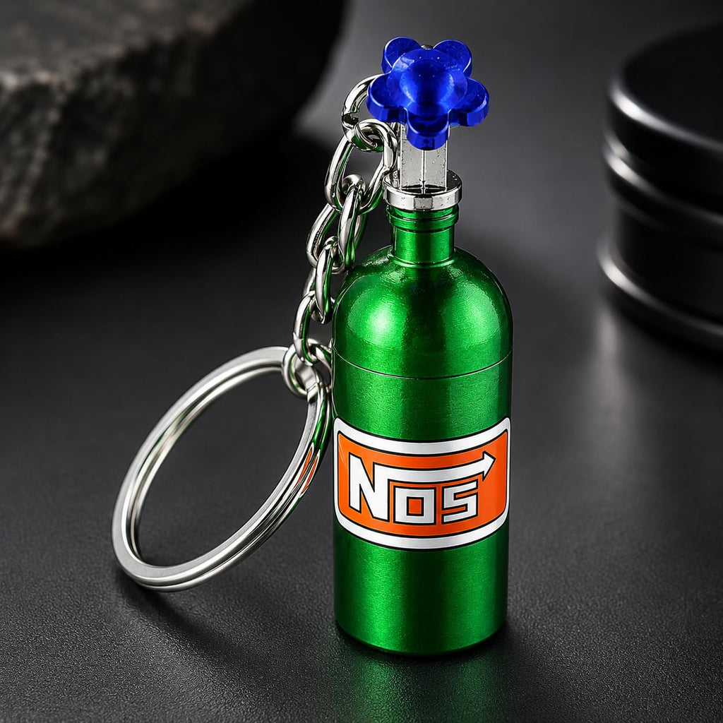 NOX Nitrous Oxid Tank Metall Schlüsselanhänger