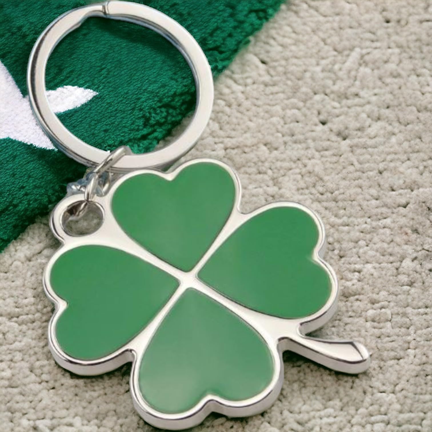 Luck of The Irish Glücksbringer Kleeblatt Schlüsselanhänger