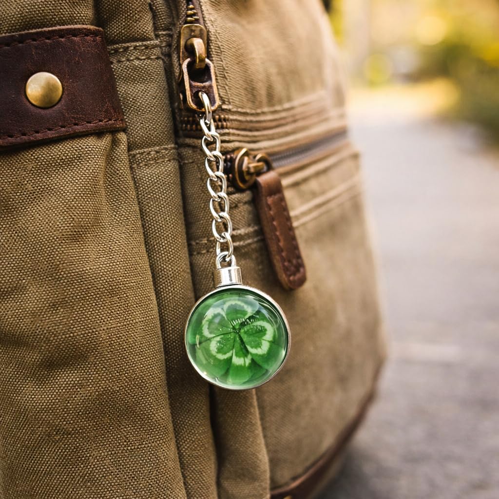 Irish Shamrock Glückspilz Schlüsselanhänger