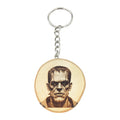Frankenstein's Monster Lasergravierter Holz Schlüsselanhänger