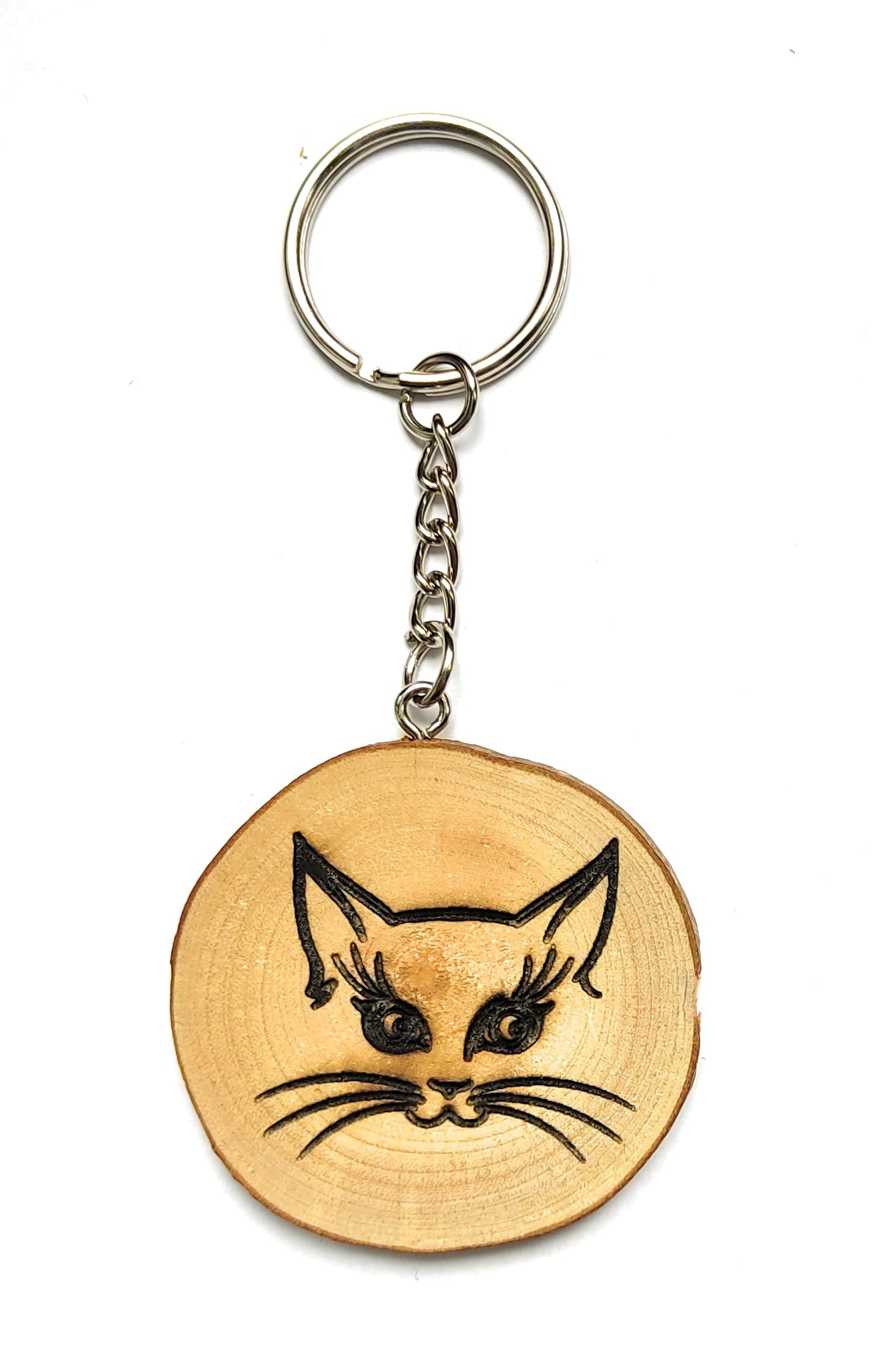 Mieze Katze Holz Schlüsselanhänger