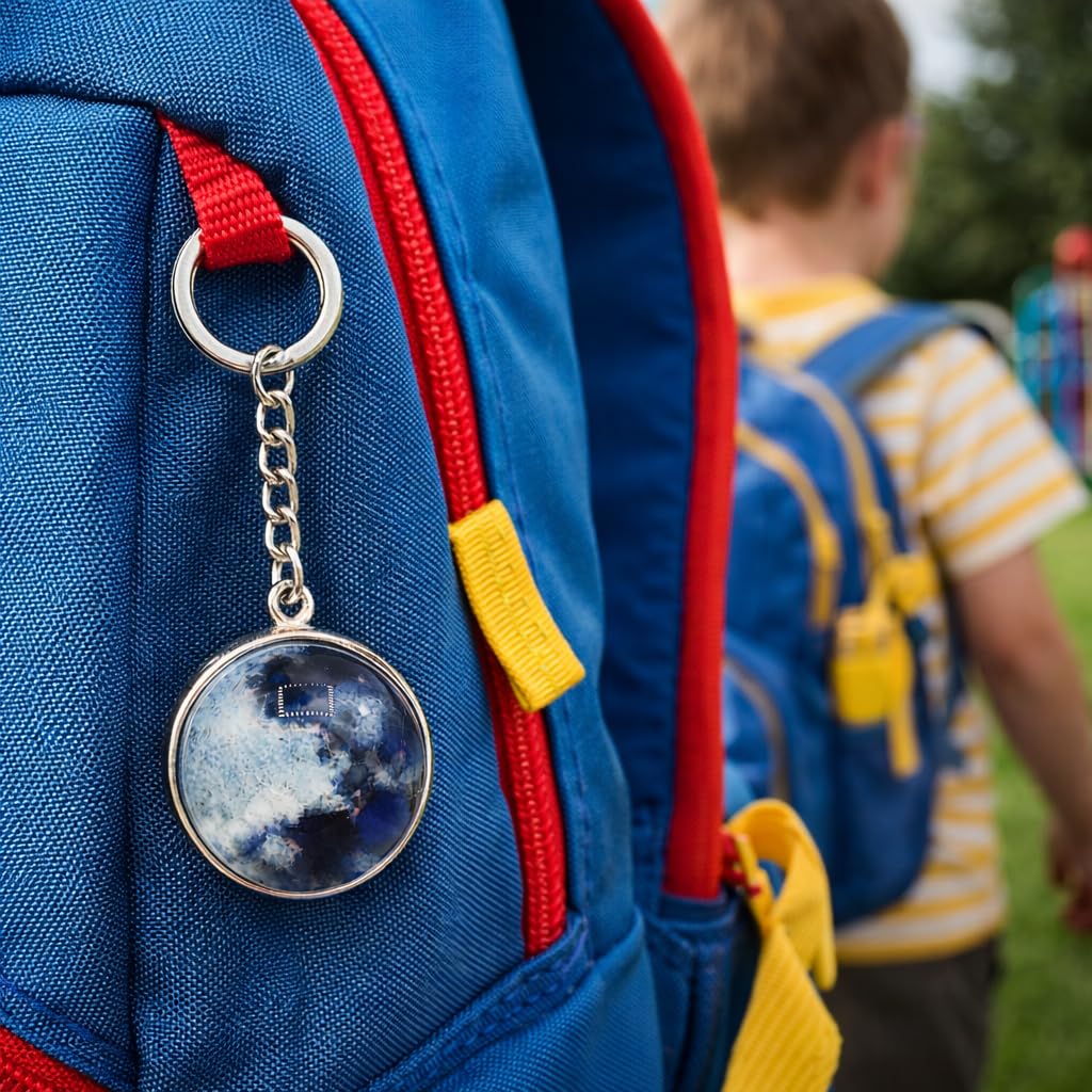 Leuchtender Mond/Erde für Jungs Mädchen Erwachsene Leuchtet im Dunkeln Schlüsselanhänger