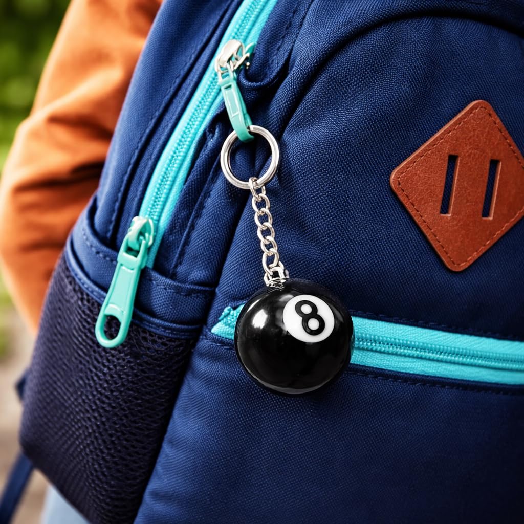 Promotech 8-Ball Schlüsselanhänger Billard Resin-Kugel
