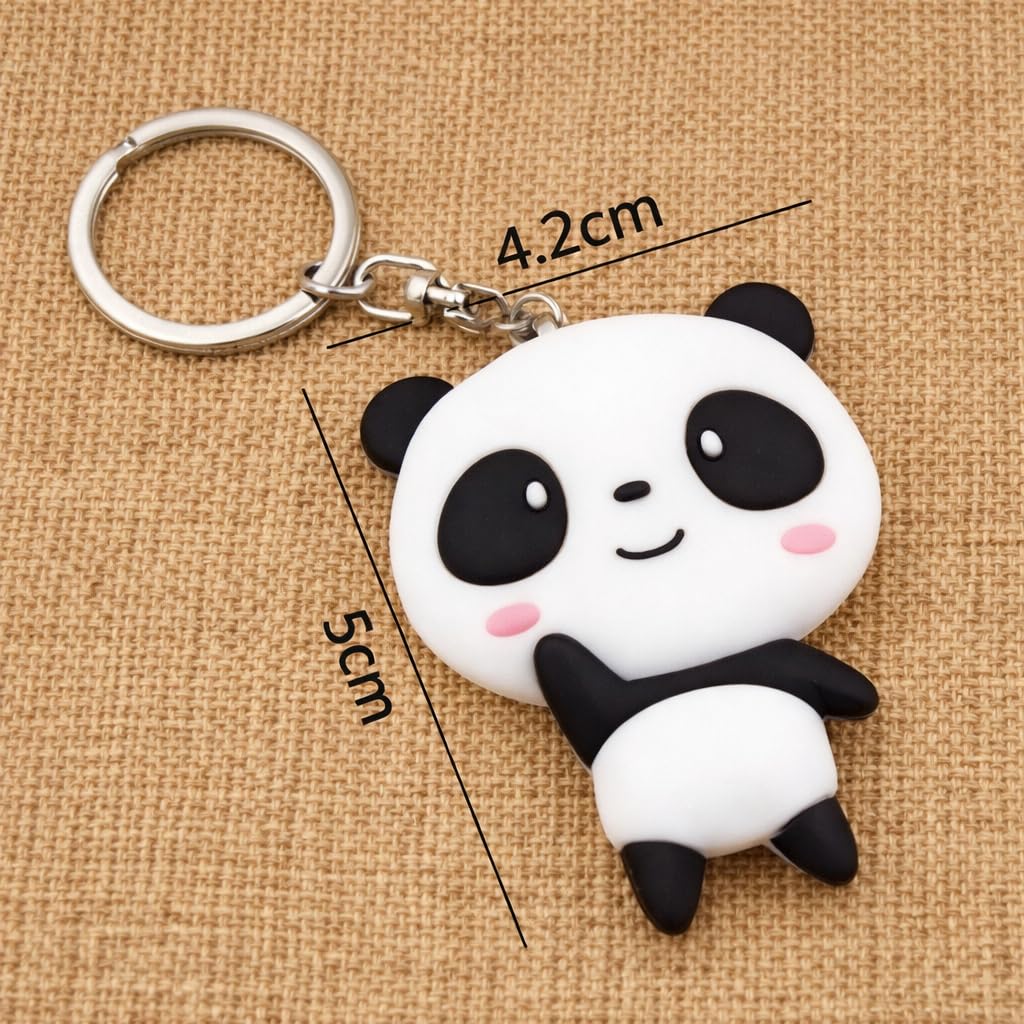 Niedlicher Panda PVC Schlüsselanhänger