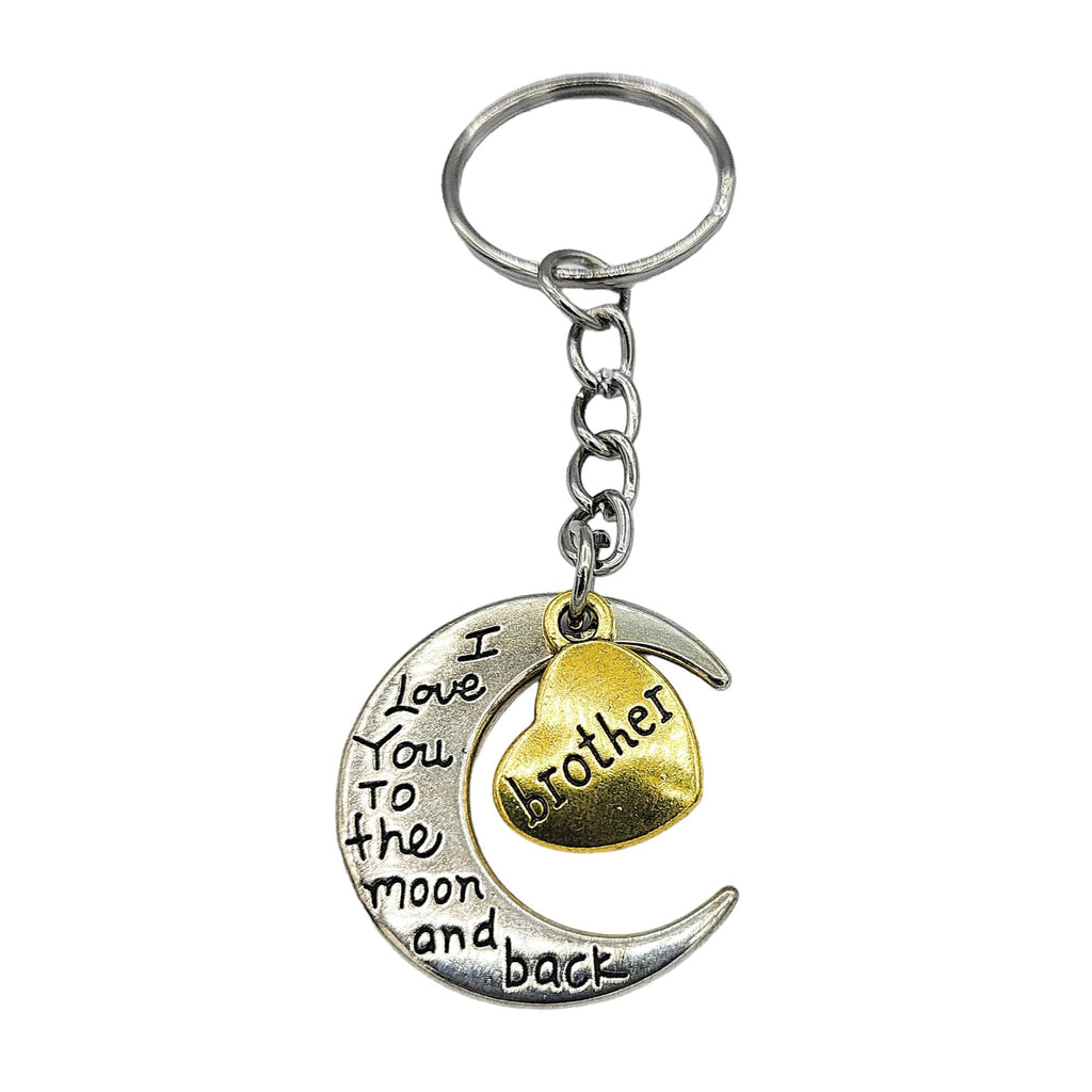Metal 'Ich liebe Dich zum Mond und Zurück' Schlüsselanhänger