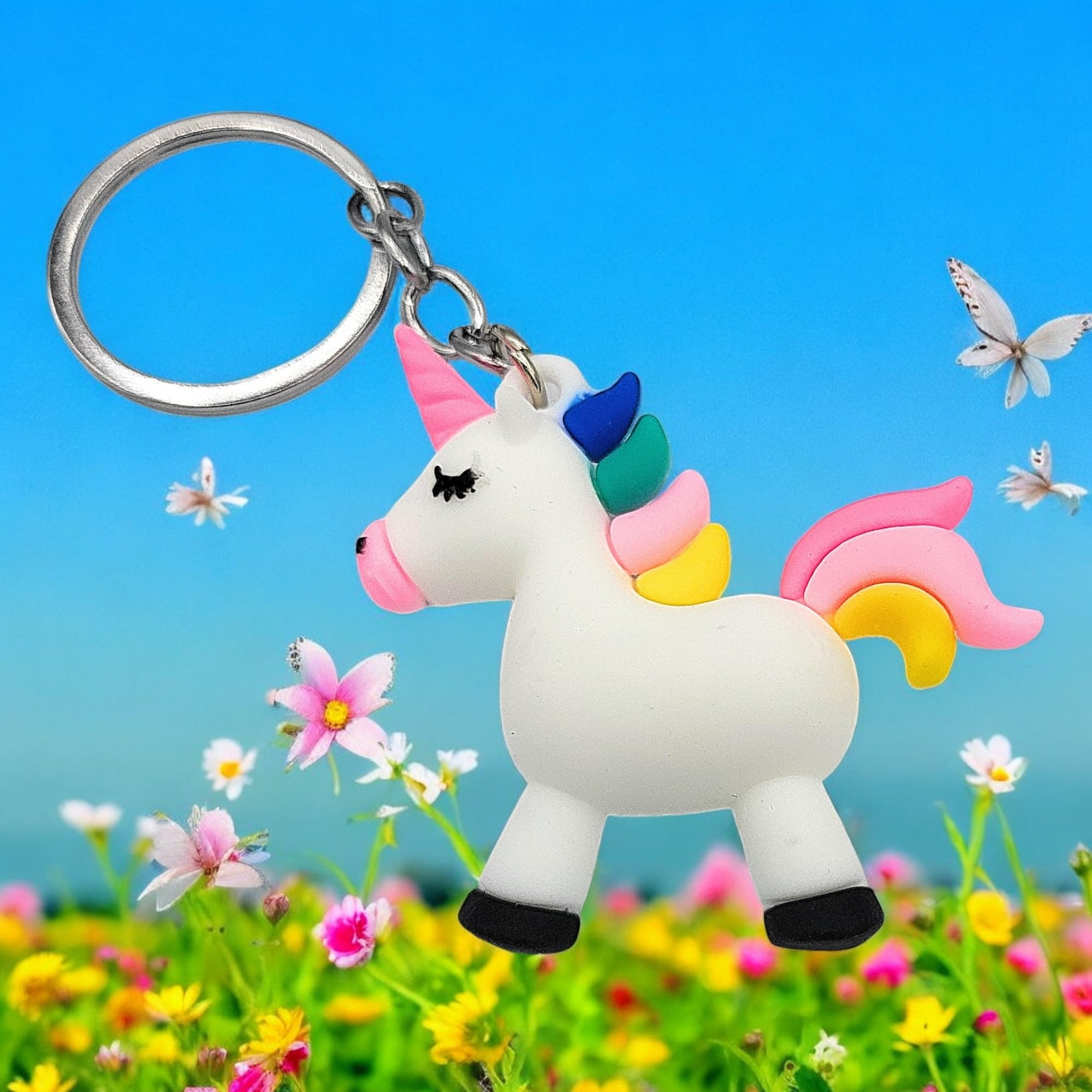 Magisches Einhorn PVC Schlüsselanhänger
